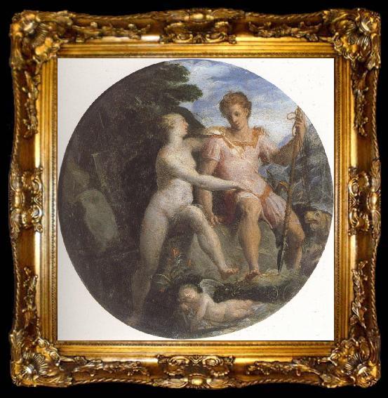 framed  Girolamo Macchietti Venus and Adonis, ta009-2